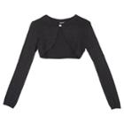 Girls 7-16 Iz Amy Byer Lurex Shrug, Size: Xl, Black