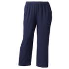 Plus Size Croft & Barrow&reg; Polished Pull-on Pants, Women's, Size: 22 W, Blue (navy)