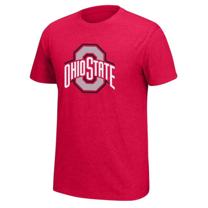 Men's Ohio State Buckeyes Logo Tee, Size: Small, Brt Red