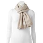 Women's Converse Ribbed Oblong Scarf, White