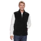 Men's Sonoma Goods For Life&trade; Modern-fit Sherpa Fleece Vest, Size: Xxl, Black