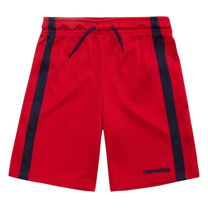 Boys 4-7 Converse Mesh Stripe Shorts, Size: 6, Red