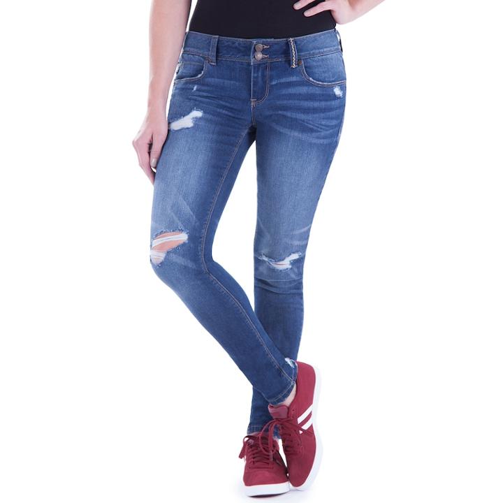Juniors' Amethyst 5-pocket Jegging, Teens, Size: 0, Blue