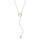 Lc Lauren Conrad Cubic Zirconia Lariat Necklace, Women's, Gold