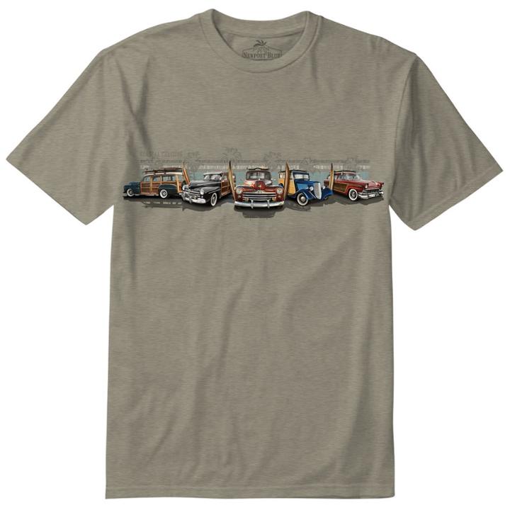 Men's Newport Car Tee, Size: Large, Beige Oth