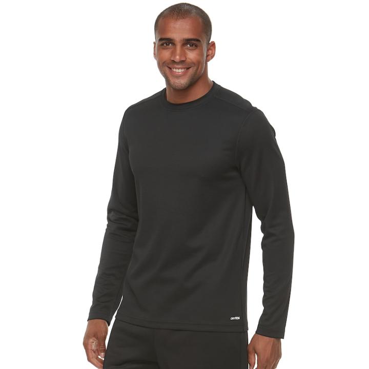 Men's Tek Gear&reg; Thermal Tee, Size: Small, Black