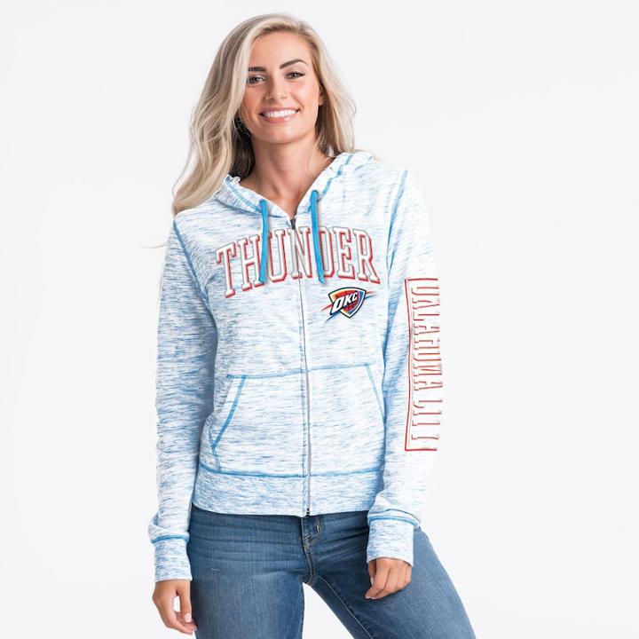 Women's Oklahoma City Thunder Space-dyed Hoodie, Size: Xl, Blue