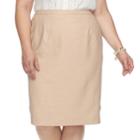 Plus Size Alfred Dunner Studio Skirt, Women's, Size: 16 W, Lt Beige