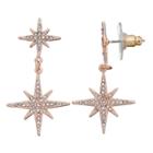 Lc Lauren Conrad Runway Collection Starburst Double Drop Earrings, Women's, Pink Other