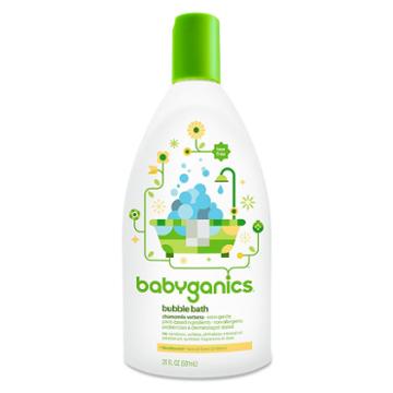 Babyganics 20-oz. Bubble Bath, White, Durable