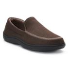 Men's Isotoner Chandler Knit Twill Hoodback Moccasin Slippers, Size: Xxl, Brown