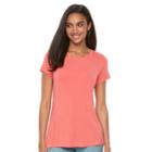 Women's Apt. 9&reg; Essential Crewneck Tee, Size: Xxl, Lt Orange