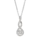 Lab-created White Sapphire Sterling Silver Infinity Pendant Necklace, Women's, Size: 18