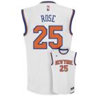 Men's Adidas New York Knicks Derrick Rose Nba Replica Jersey, Size: Medium, White