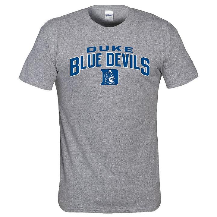Men's Duke Blue Devils Just Arch Tee, Size: Large, Med Grey