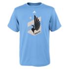 Boy's 8-20 Adidas Minnesota United Fc Logo Tee, Size: Xl 18-20, Light Blue