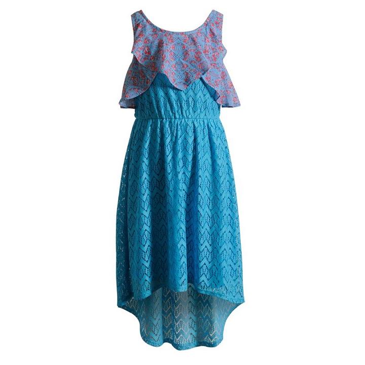 Girls 7-16 Emily West Chiffon Overlay Crochet Dress, Girl's, Size: 8, Ovrfl Oth