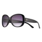 Lc Lauren Conrad Belay Retro Square Wrap Sunglasses - Women, Black