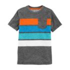 Boys 4-12 Oshkosh B'gosh&reg; Striped Slubbed Pocket Tee, Size: 6, Gray Stripe