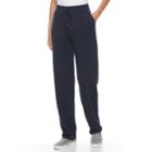 Women's Croft & Barrow&reg; Terry Knit Sweatpants, Size: Xl, Blue