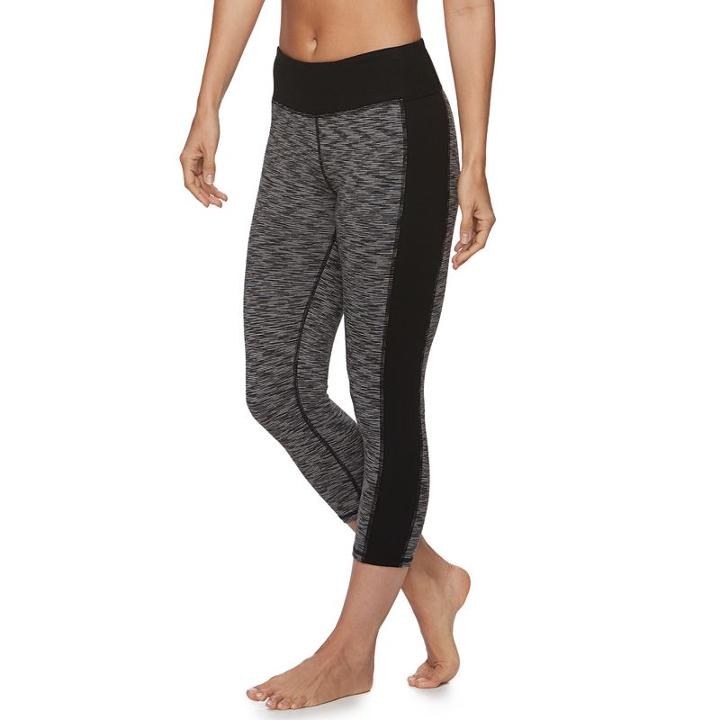 Women's Gaiam Om Cosmic Capri Yoga Leggings, Size: Xs, Oxford