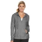 Women's Tek Gear&reg; Dry Tek Long Sleeve Hoodie, Size: Xs, Med Grey