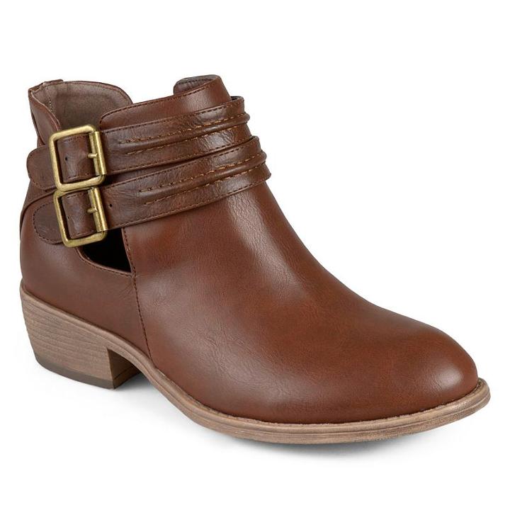 Journee Collection Shay Women's Ankle Boots, Girl's, Size: 7, Brown