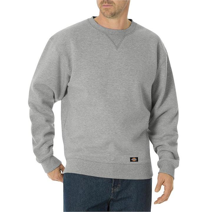 Big & Tall Dickies Fleece Crewneck Tee, Men's, Size: 4xlt, Grey Other