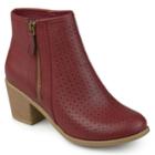 Journee Collection Meleny Women's Ankle Boots, Size: Medium (12), Red