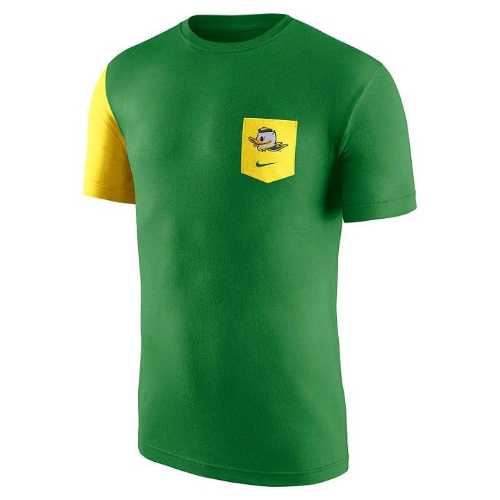 Men's Nike Oregon Ducks Player Pocket Tee, Size: Xl, Green