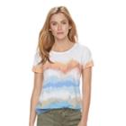 Women's Sonoma Goods For Life&trade; Essential Print Tee, Size: Xs, Dark Blue