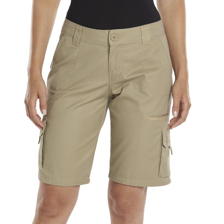 Women's Dickies Relaxed Cargo Shorts, Size: 4, Dark Beige