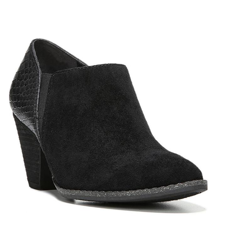 Dr. Scholl's Charlie Women's High Heel Ankle Boots, Size: Medium (6), Black