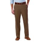 Men's Haggar Expandomatic Stretch Classic-fit Casual Pants, Size: 32x32, Med Brown