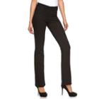 Petite Jennifer Lopez Modern Fit Bootcut Jeans, Women's, Size: 6p - Short, Black