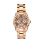 Jennifer Lopez Women's Rosie Crystal Stainless Steel Watch, Size: Medium, Gold