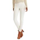 Women's Chaps Stretch Ponte Skinny Pant, Size: Large, Natural
