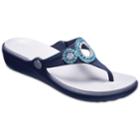 Crocs Sanrah Diamante Women's Wedge Sandals, Size: 5, Light Blue