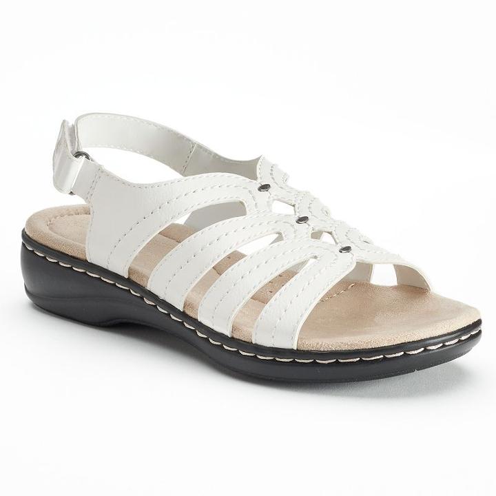 Croft & Barrow&reg; Peggi Women's Sandals, Size: 9.5, White