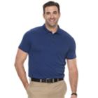 Big & Tall Van Heusen Air Ottoman Classic-fit Polo, Men's, Size: 3xl Tall, Blue (navy)