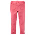 Girls 4-8 Carter's Solid Pull-on Pants, Size: 6x, Pink