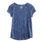 Girls 7-16 So&reg; Knotted Tee, Size: 16, Blue (navy)