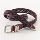 Relic Braided Leather Belt, Men's, Size: 32, Dark Red
