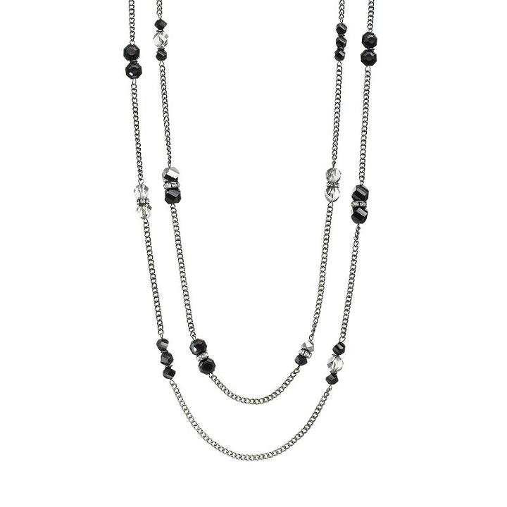 Simply Vera Vera Wang Bead Long Multistrand Necklace, Women's, Oxford
