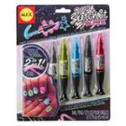 Alex Glow Sketch It Nail Pens, Multicolor