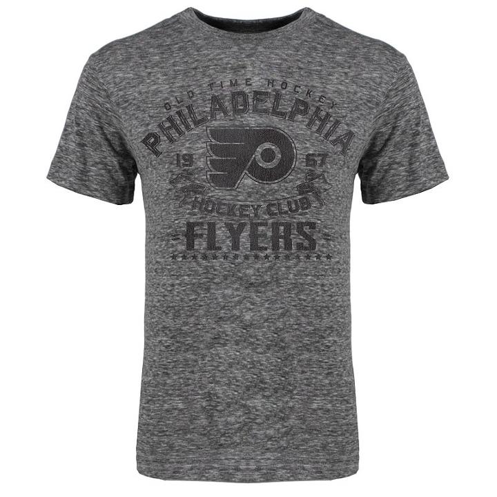 Men's Old Time Hockey Philadelphia Flyers Granite Tee, Size: Large, Grey