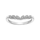Simply Vera Vera Wang 14k White Gold Diamond Accent V Engagement Ring, Women's, Size: 7