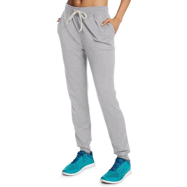 Women's Champion French Terry Jogger Pants, Size: Large, Dark Grey