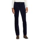 Women's Chaps 4-way Stretch Pant, Size: 6 Short, Blue