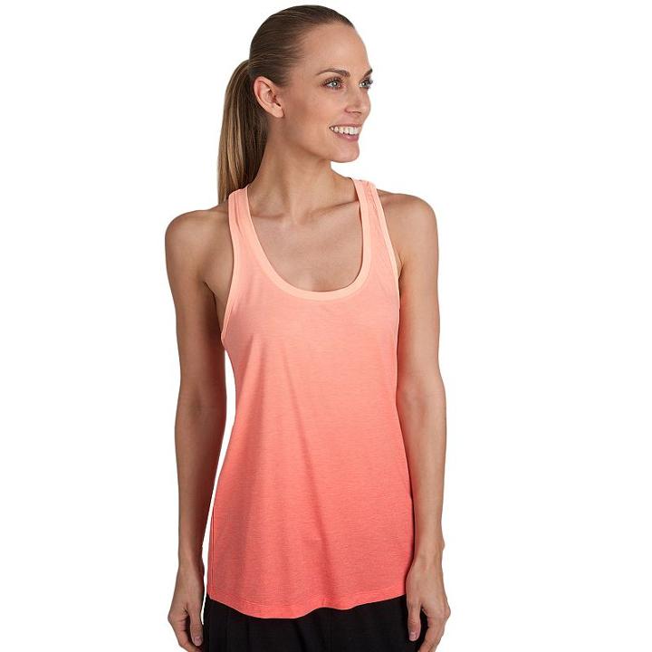 Women's Jockey Sport Lounge Ombre Jersey Tank, Size: Large, Brt Orange